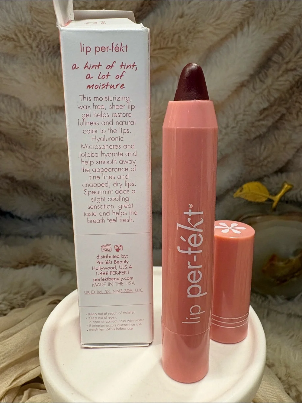 Lip‎ Per-fékt Creamy Lip Crayon - Wine (Pink Packaging)